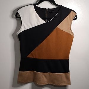 People multi-colored blouse